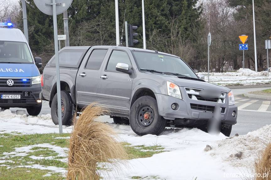 Kolizja dwóch aut na ulicy Bieszczadzkiej