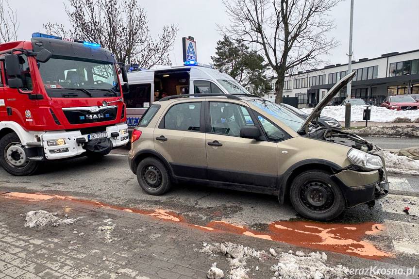 Stłuczka na Czajkowskiego w Krośnie