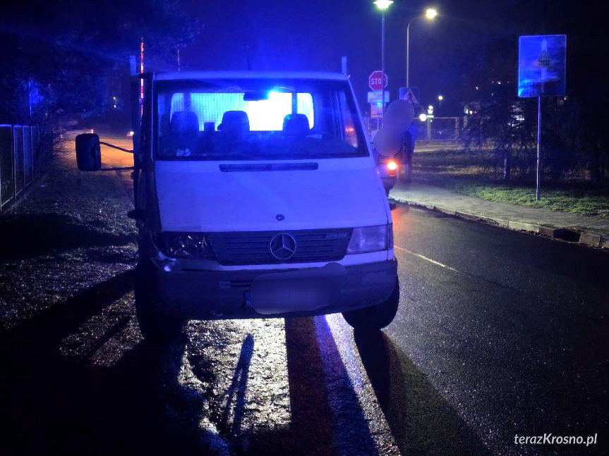 Zderzenie dwóch samochodów w Krośnie