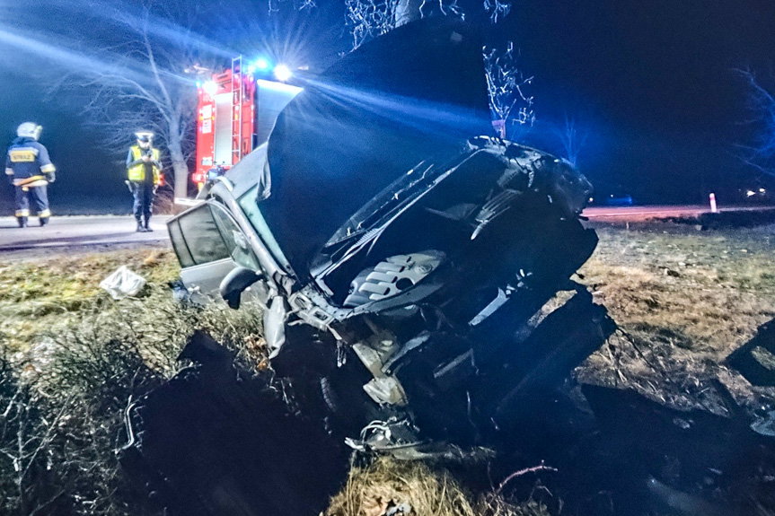 Wypadek z udziałem trójkołowca i volkswagena