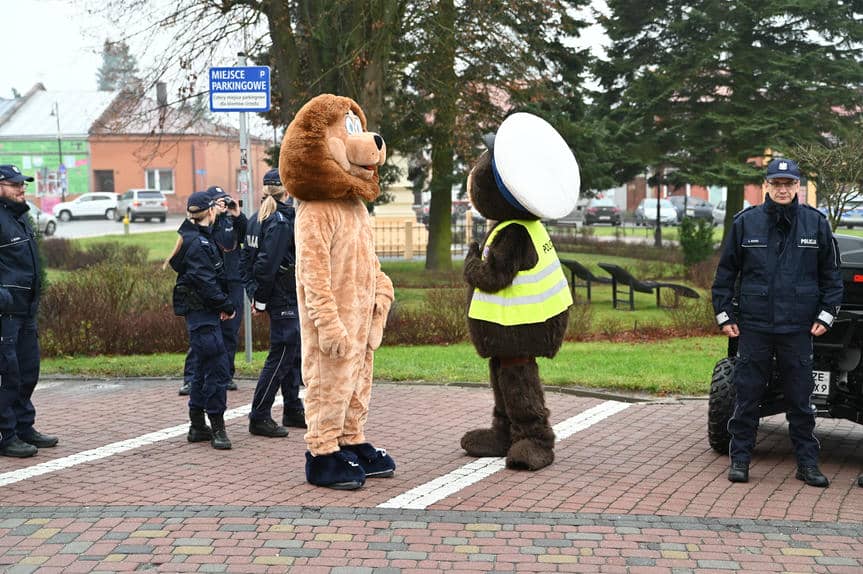 Odblaskowa choinka w Głogowie Małopolskim