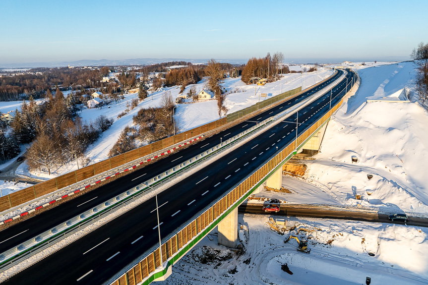 Nowy odcinek Via Carpatia S19 Iskrzynia - Dukla ponad miesiąc po otwarciu