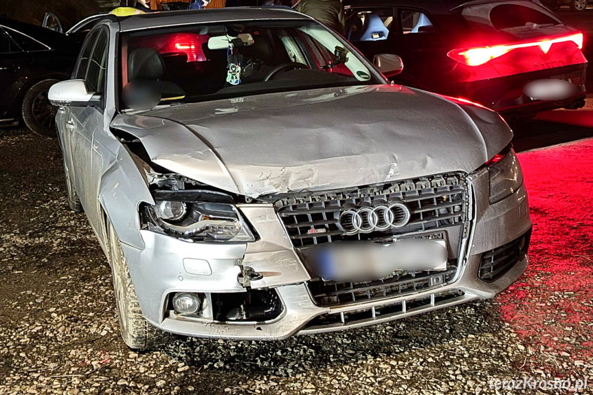Trzy Audi zderzyły się w Miejscu Piastowym