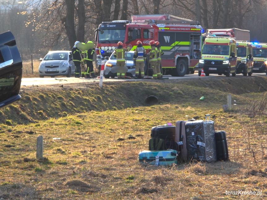 Wypadek w Warzycach na DK28