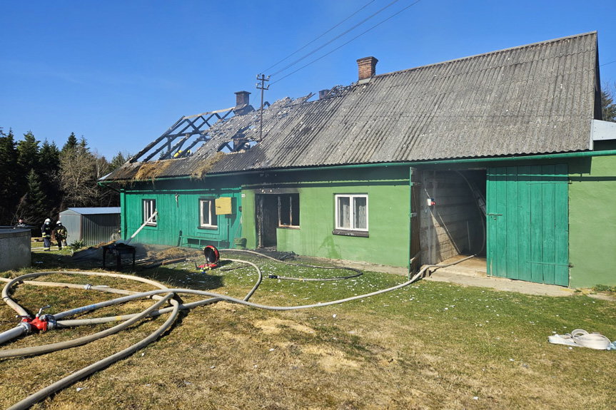 Tragiczny pożar domu w Orzechówce