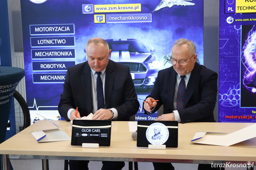 Glob Cars wspiera Zespół Szkół Mechanicznych w Krośnie. Uczniowie zyskają nową wiedzę