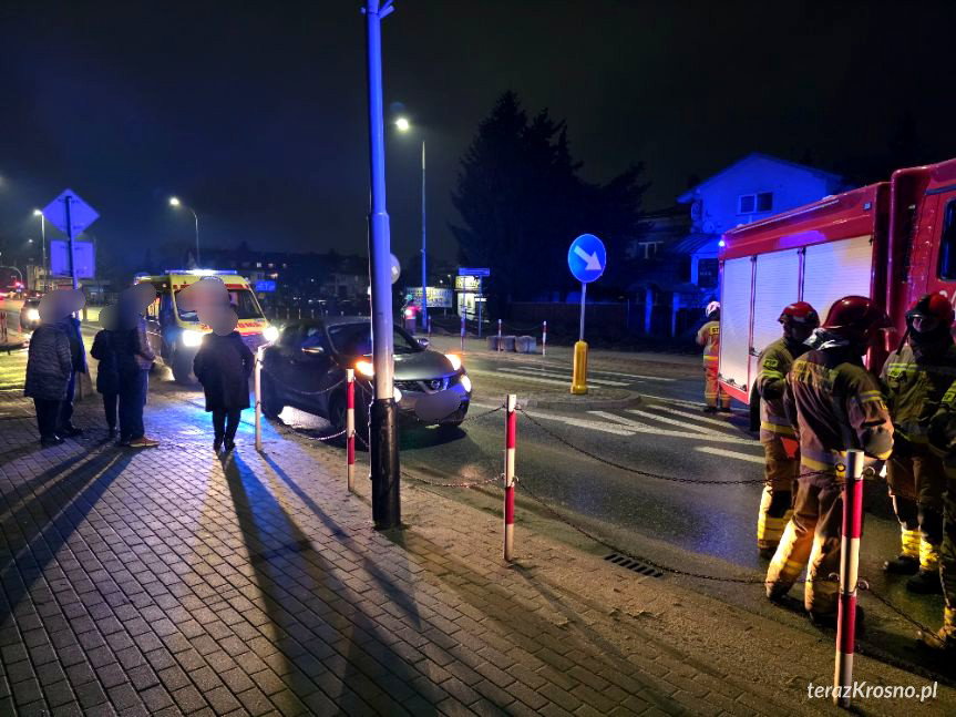 Potrącenie pieszego w Krośnie