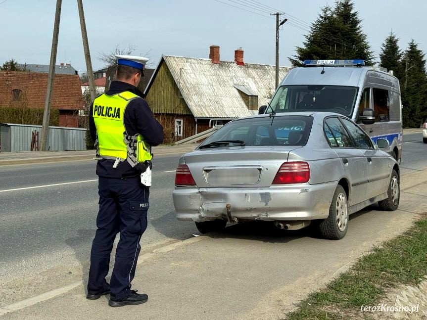 Kolizja dwóch samochodów w Miejscu Piastowym