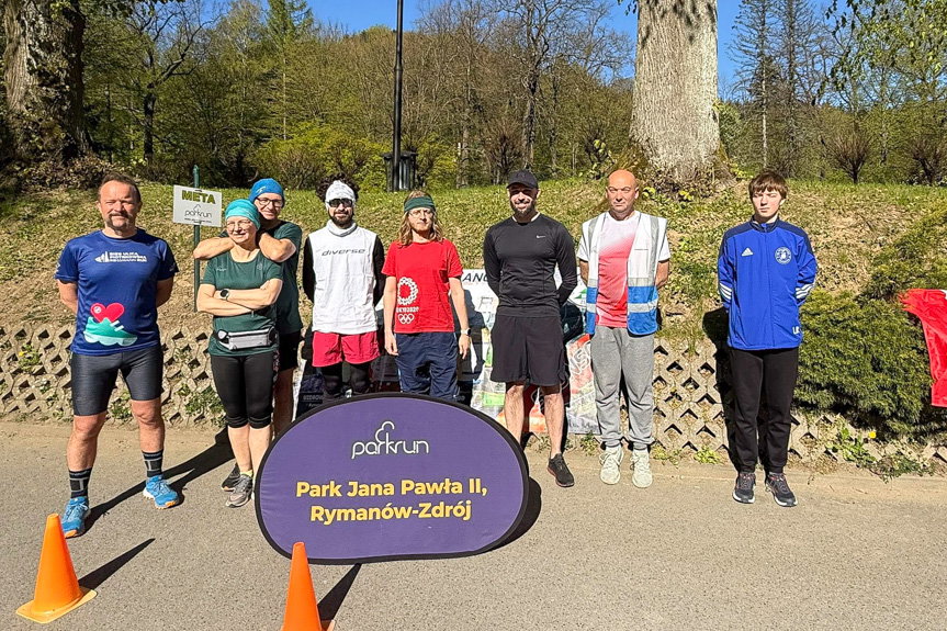 Parkrun w Rymanowie-Zdroju w biało-czerwonych barwach