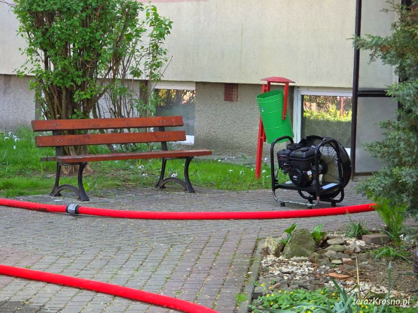 Krosno. Pożar w mieszkaniu