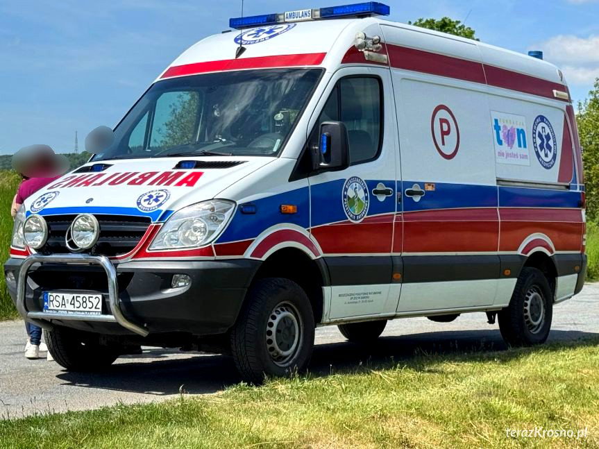 Zderzenie trzech samochodów w Komborni