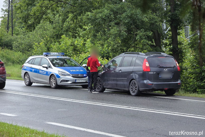 Potok. Zderzenie dwóch samochodów