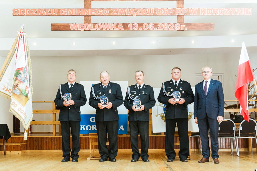 Podziękowania, odznaczenia i wybór władz podczas zjazdu OSP w gminie Korczyna
