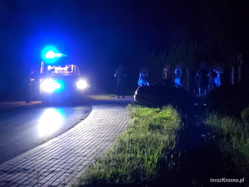 Nocna kolizja w Chorkówce