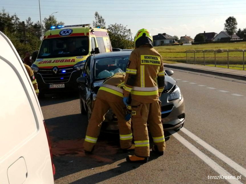 Kolizja na DK19 w Iskrzyni