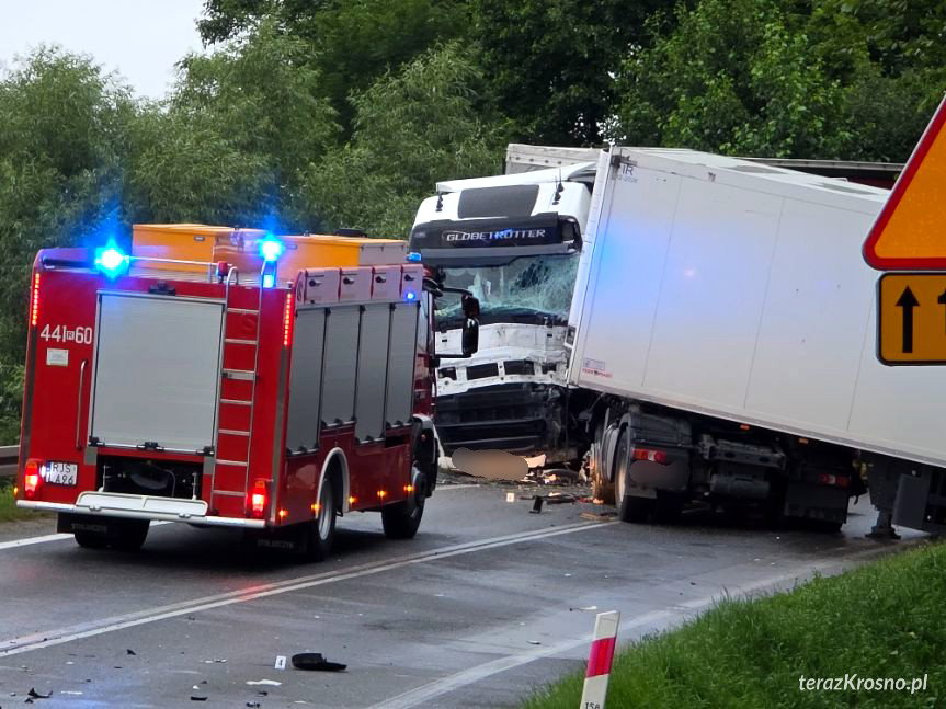 Zderzenie samochodów w Kołaczycach