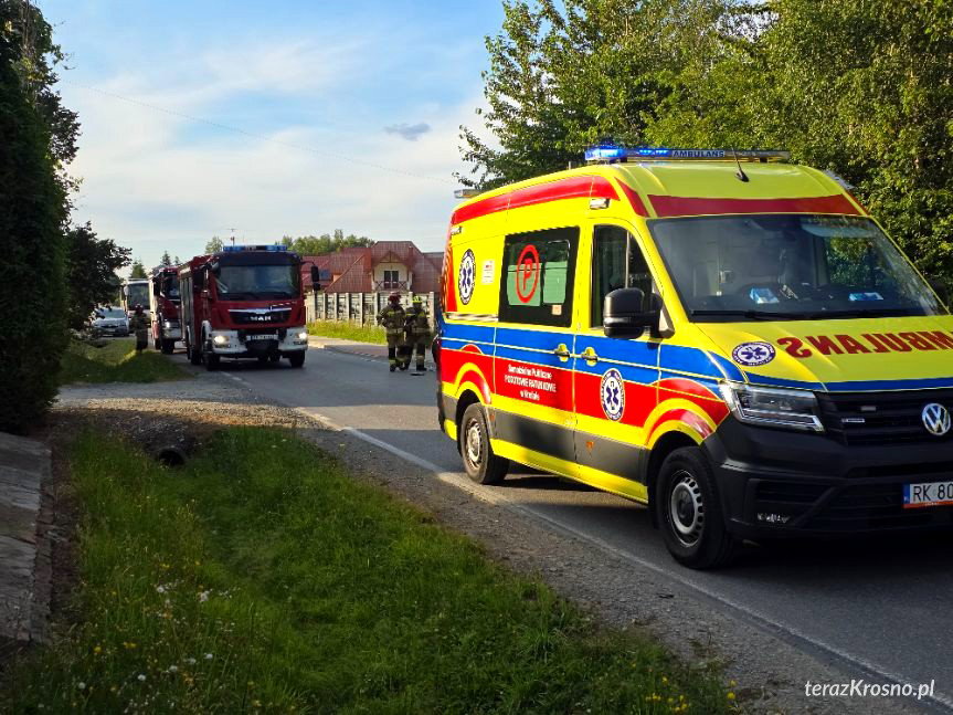 Zręcin. Zderzenie dwóch samochodów