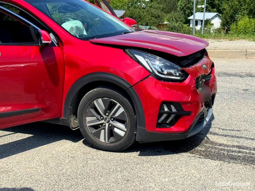Kolizja na skrzyżowaniu Wieniawskiego i Chopina w Krośnie