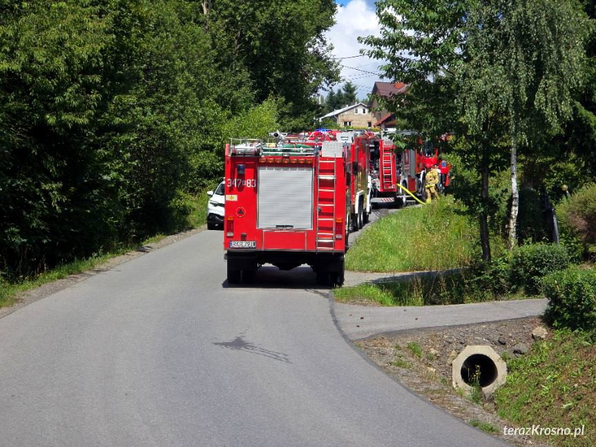 Pożar budynku przy ulicy Podzamcze