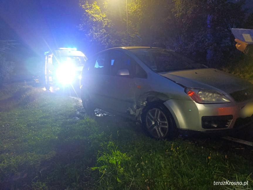 Kolizja na skrzyżowaniu w Krościenku Wyżnym