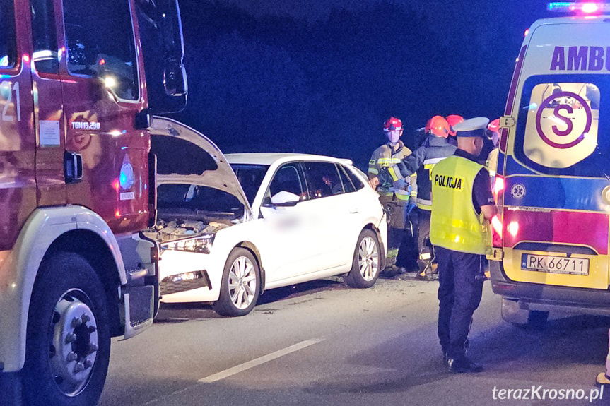 Krosno. Zderzenie dwóch samochodów