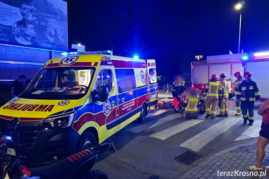 Groźny wypadek na skrzyżowaniu Lwowskiej i Piastowskiej w Krośnie