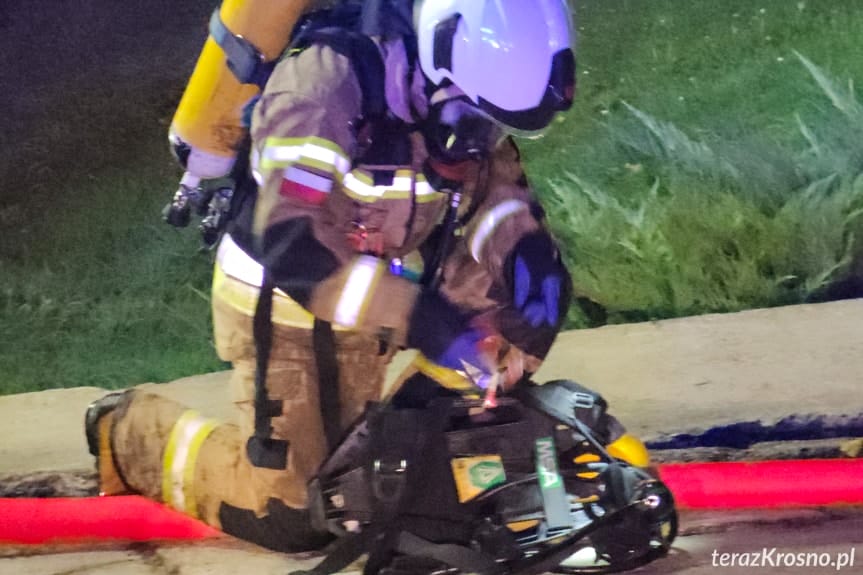 Pożar budynku gospodarczego w Łubnie Szlacheckim