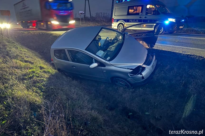 Kolizja w Rogach na DK19