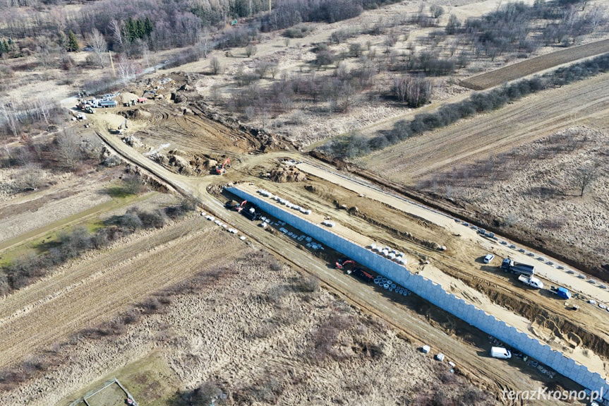 Budowa drogi G w Krośnie