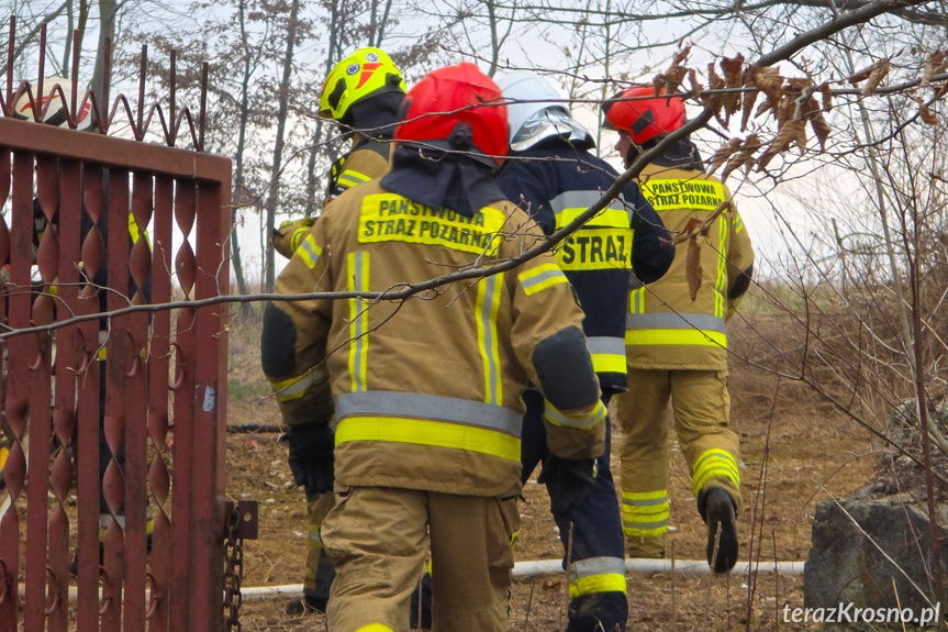 Pożar budynku gospodarczego w Kopytowej