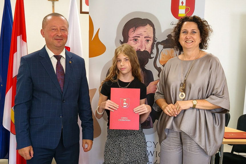 Wójt Gminy Chorkówka nagrodził najzdolniejszych uczniów