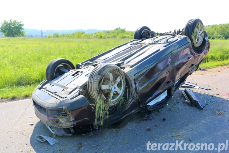 Dachowanie Volvo w Bóbrce