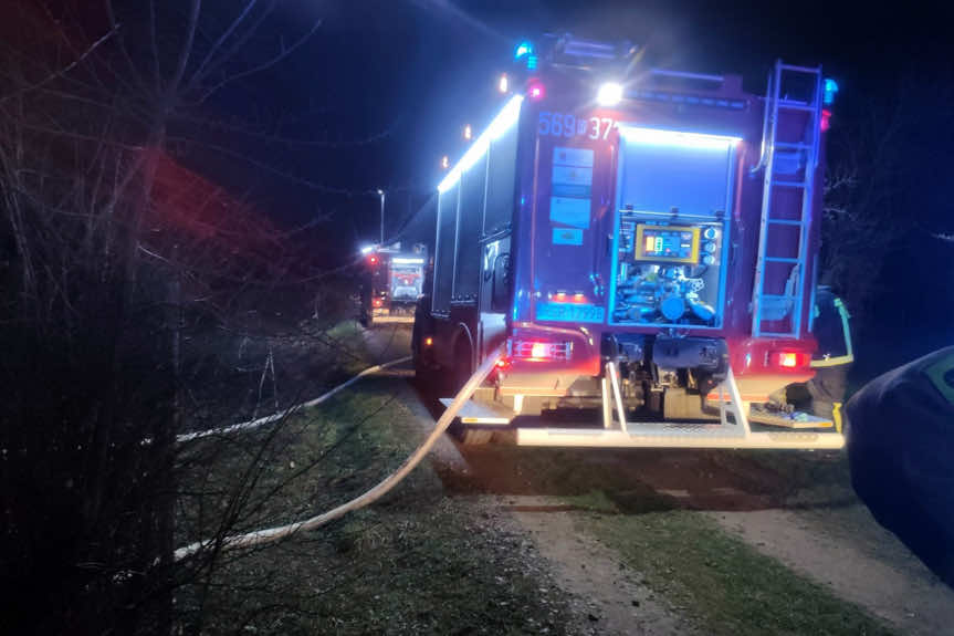 Tragiczny pożar w Kozłówku. Nie żyje jedna osoba