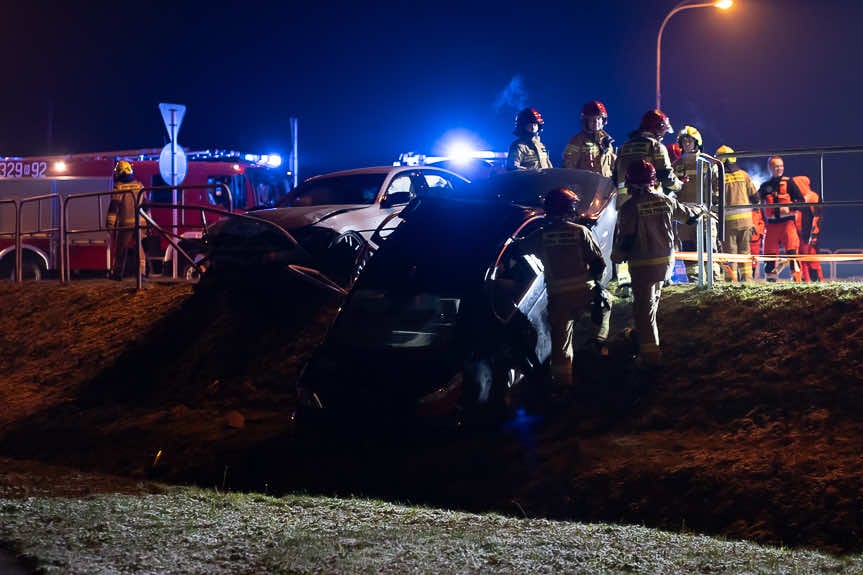 Śmiertelny wypadek na rondzie Kuronia w Rzeszowie [ZDJĘCIA]
