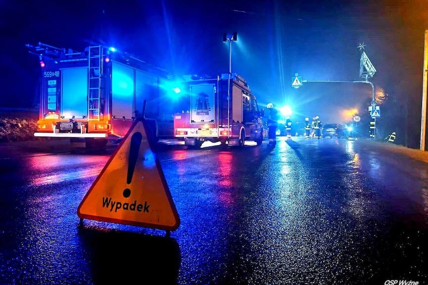 Wypadek w Babicy. Potrącenie pieszego