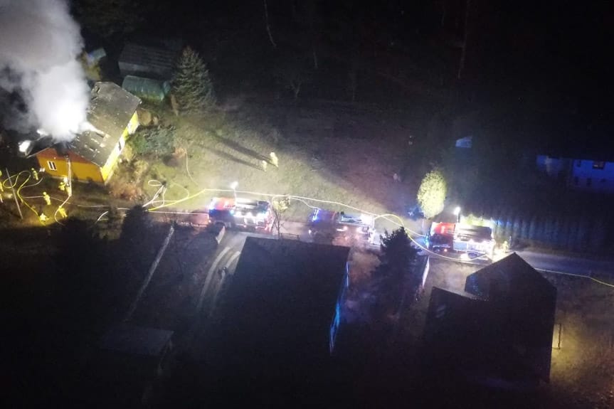 Tragiczny pożar w Brzozowie. Zginęły dwie osoby
