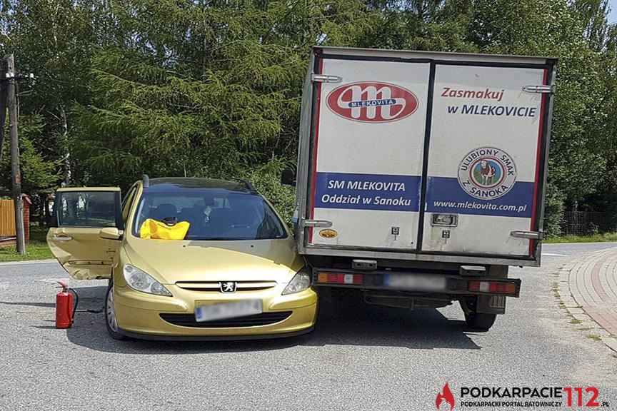 Zderzenie trzech samochodów w Iwli