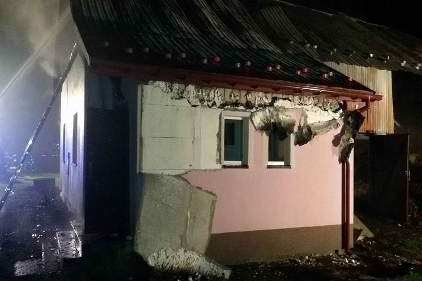 Słonne - pożar domu