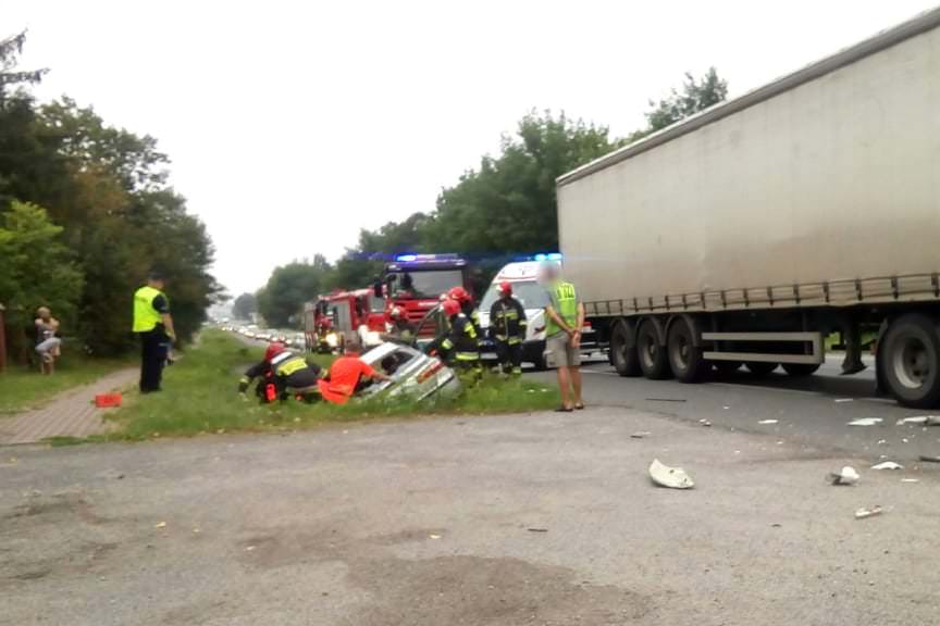 Zdarzenie drogowe w Rudnej Małej