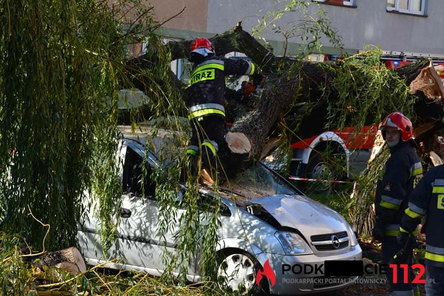 Orkan zaatakował Rzeszów. Dużo zniszczeń.