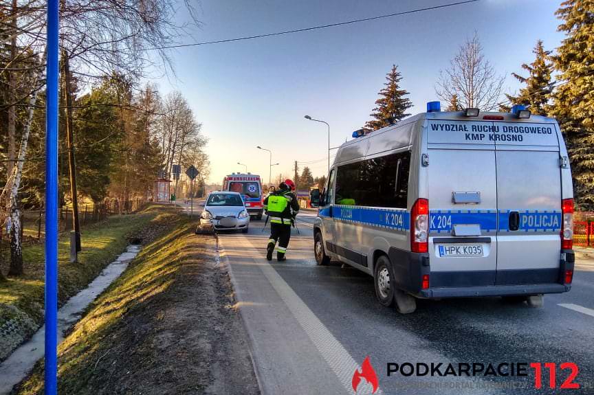 Zderzenie toyoty i audi