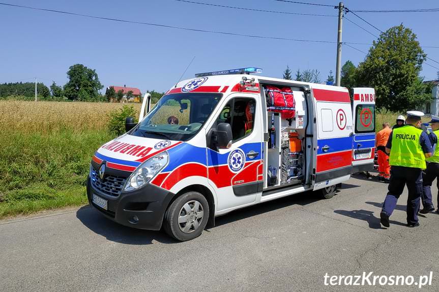 Zdarzenie drogowe z udziałem peugeota 