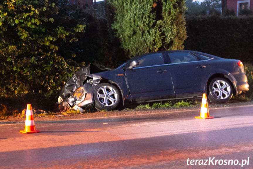 Wypadek drogowy w Korczynie