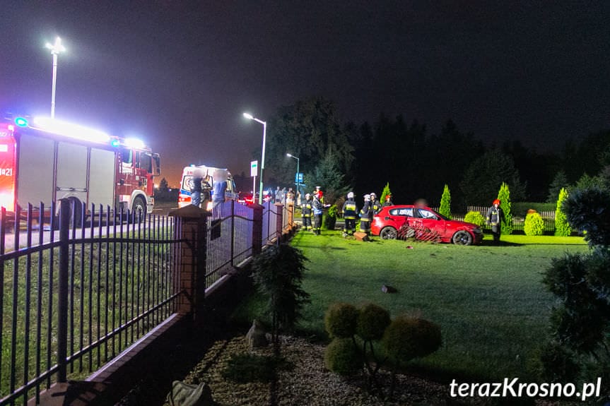 Wypadek drogowy na ul. Zręcińskiej w Krośnie
