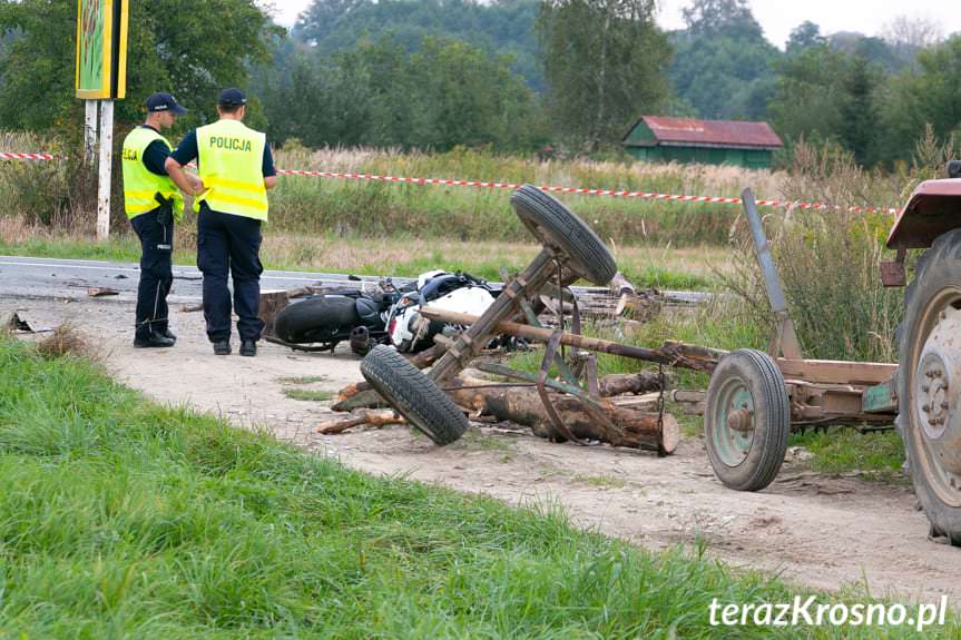 Wypadek w Warzycach. Nie żyje 29-letni motocyklista