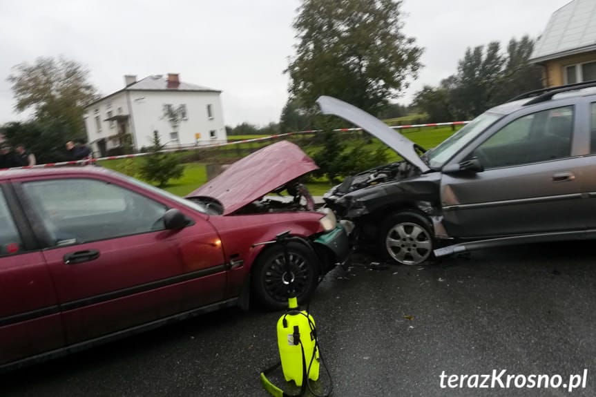 Groźnie wyglądający wypadek w Rogach
