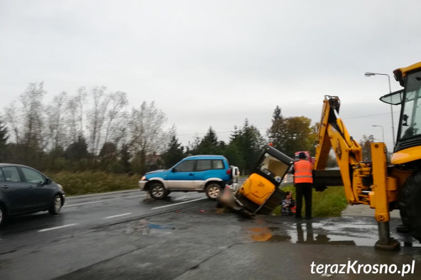 Wypadek na DK28 w miejscowości Iwonicz