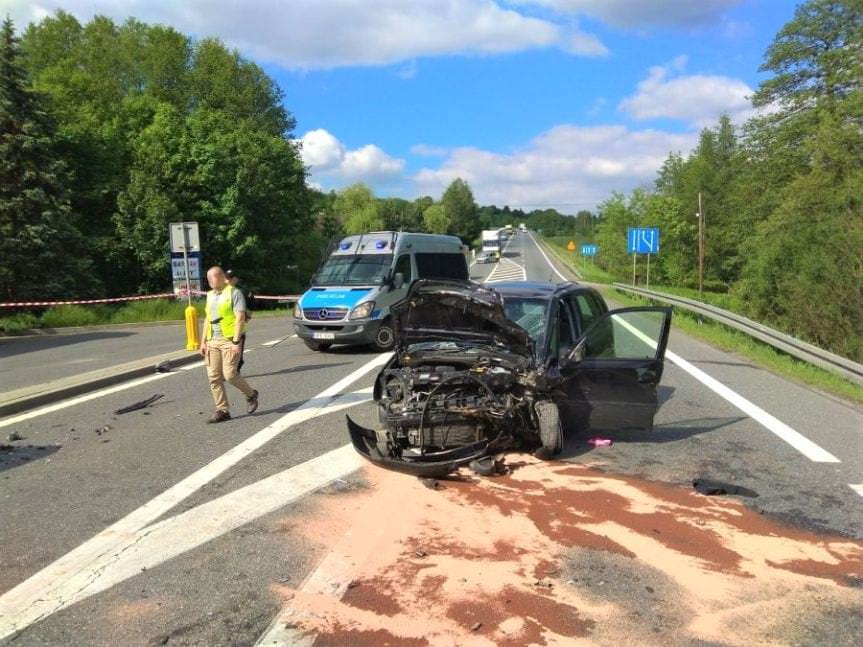 Poważny wypadek drogowy w Żyznowie