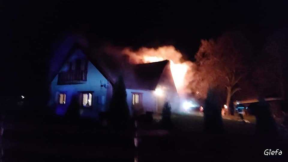 Pożar domu 13 grudnia