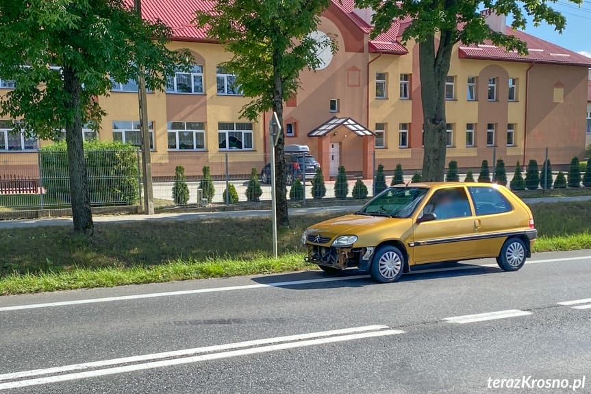 Kolizja w Łężanach na DK19